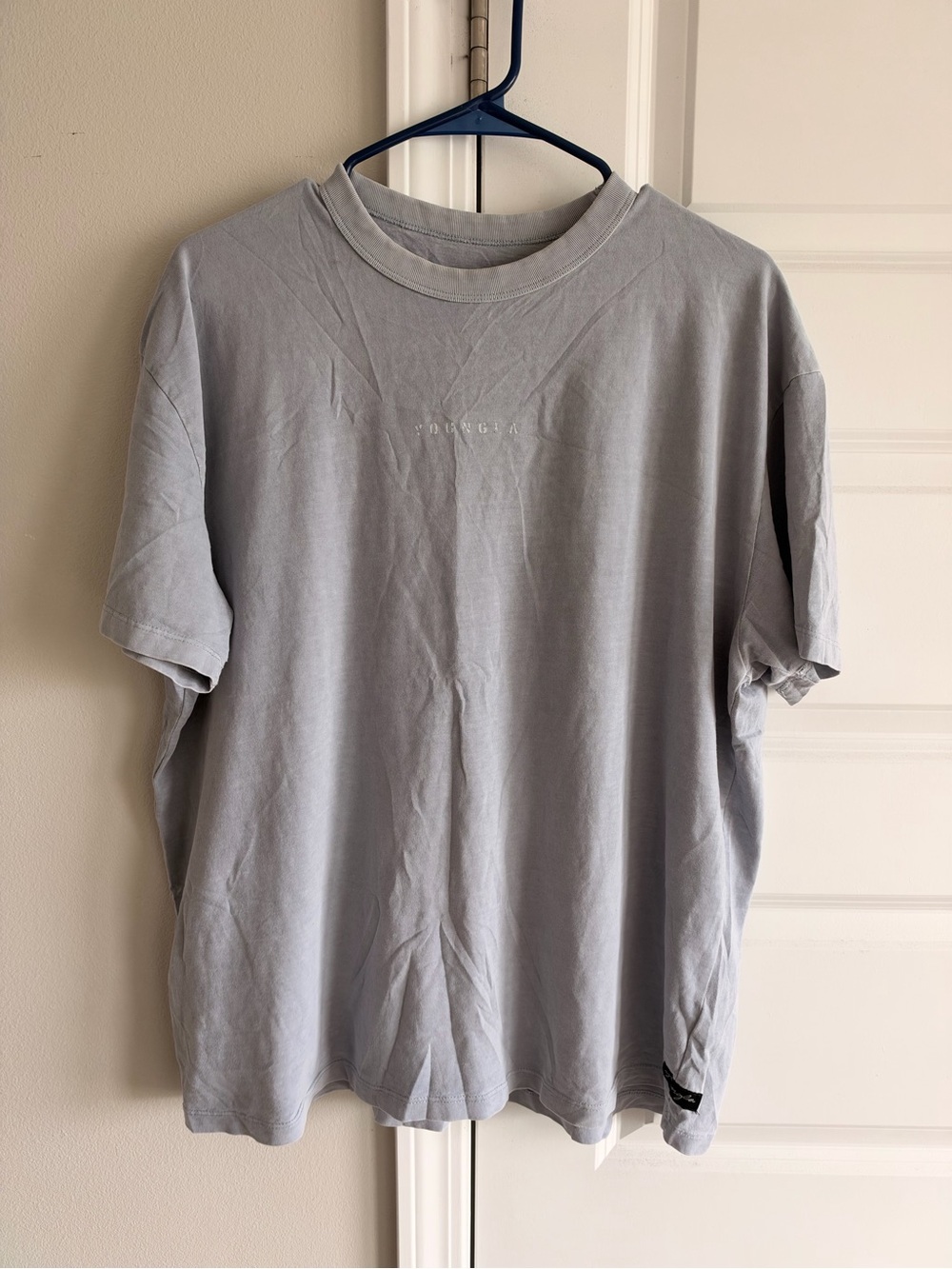 Light Gray Men’s Crewneck T‑Shirt